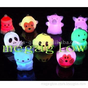 Multi Color Mood Light Beam Keychain